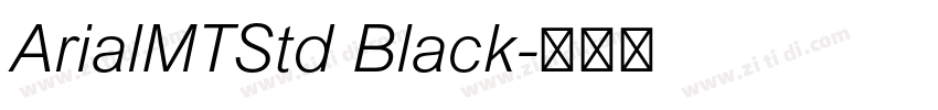 ArialMTStd Black字体转换